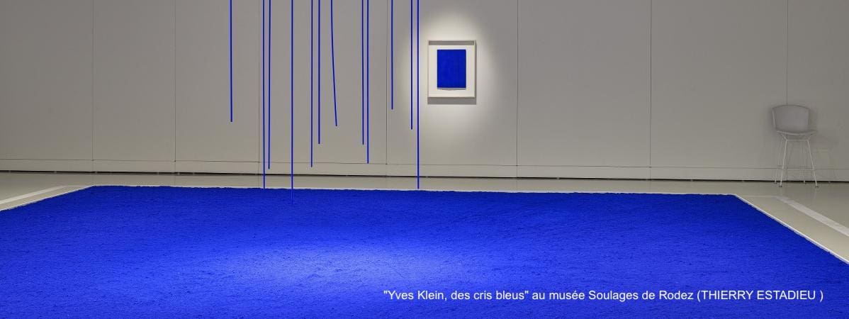 "Yves Klein, des cris bleus" au musée Soulages de Rodez (THIERRY ESTADIEU )