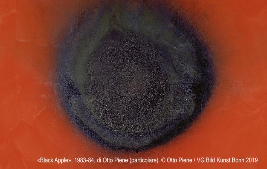 «Black Apple», 1983-84, di Otto Piene (particolare). © Otto Piene / VG Bild Kunst Bonn 2019