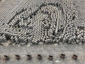 EDWARD BURTYNSKY Anthropocene - Fondazione MAST Tetrapods #1, Dongying, China 2016 photo(s) © Edward Burtynsky, courtesy Admira Photography, Milan / Nicholas Metivier Gallery, Toronto *
