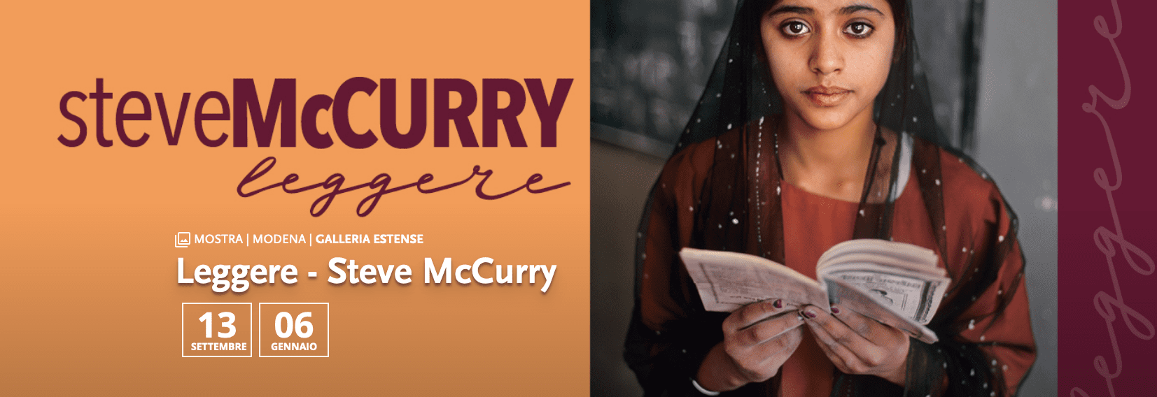 LEGGERE – Steve McCurry. MODENA – Gallerie Estensi