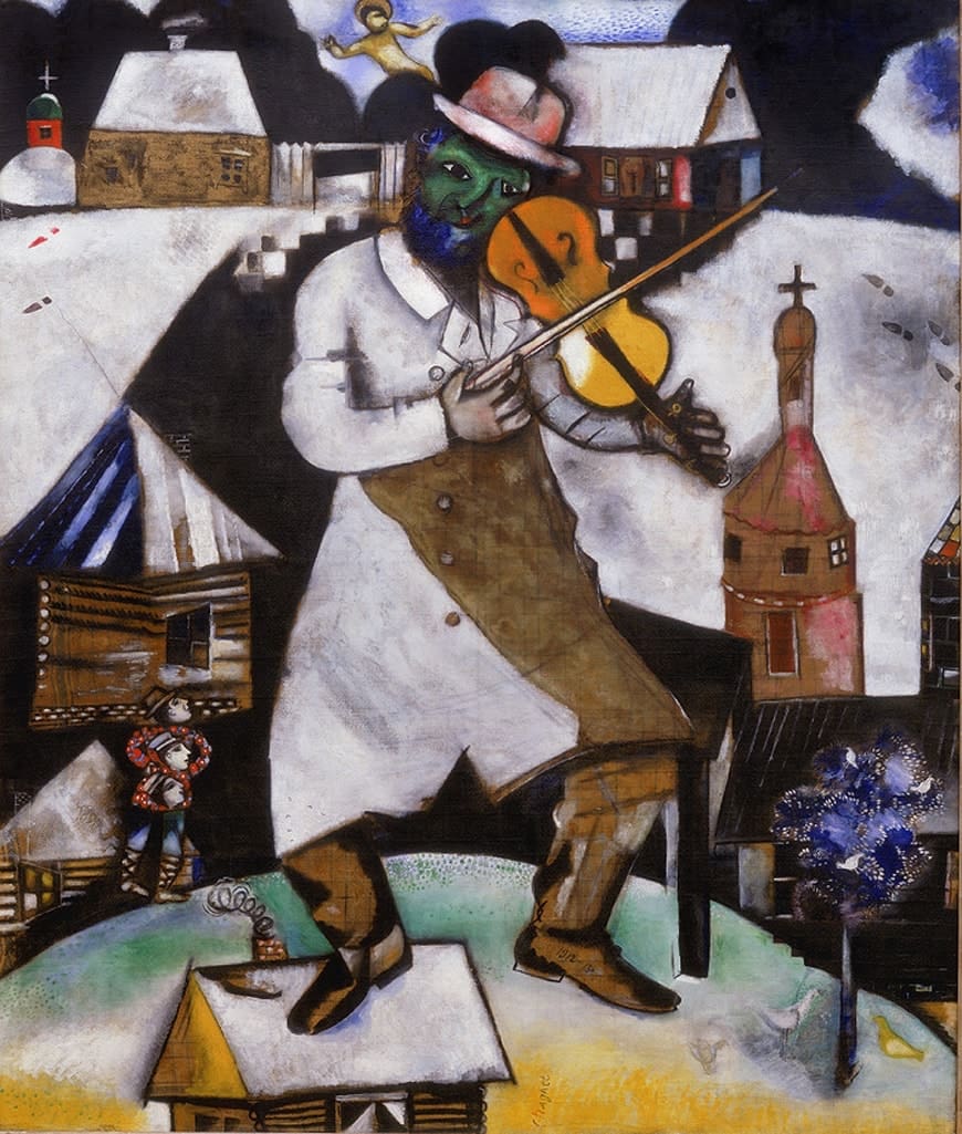 Marc Chagall, Le violoniste, 1912-13, collezione Stedelijk Museum, Amsterdam