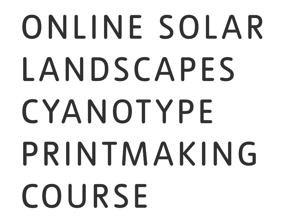 Online Solar Landscapes Cyanotype printmaking courseat Tate