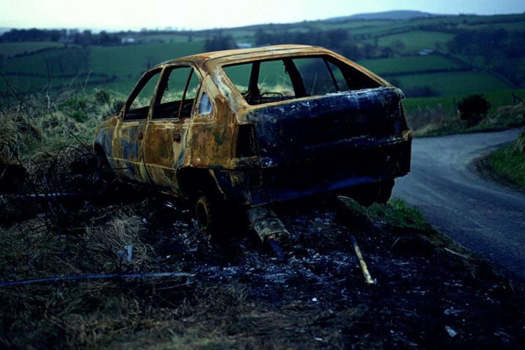© Willie Doherty Border Incident 1994 Courtesy The Irish Museum of Modern Art Dublino Medium - Cibachrome mounted on aluminum Dimensions - 122 x 183 cm Credit Line - IMMA Collection: Purchase, 1994 Edition Edition - 3/3 Item Number - IMMA.451