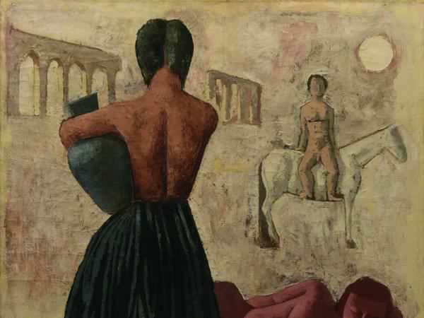Massimo Campigli, Zingari, 1928, Olio su tela, 76 x 96,4 cm, Milano, Collezione Augusto e Francesca Giovanardi, Milano | Foto: © Alvise Aspesi