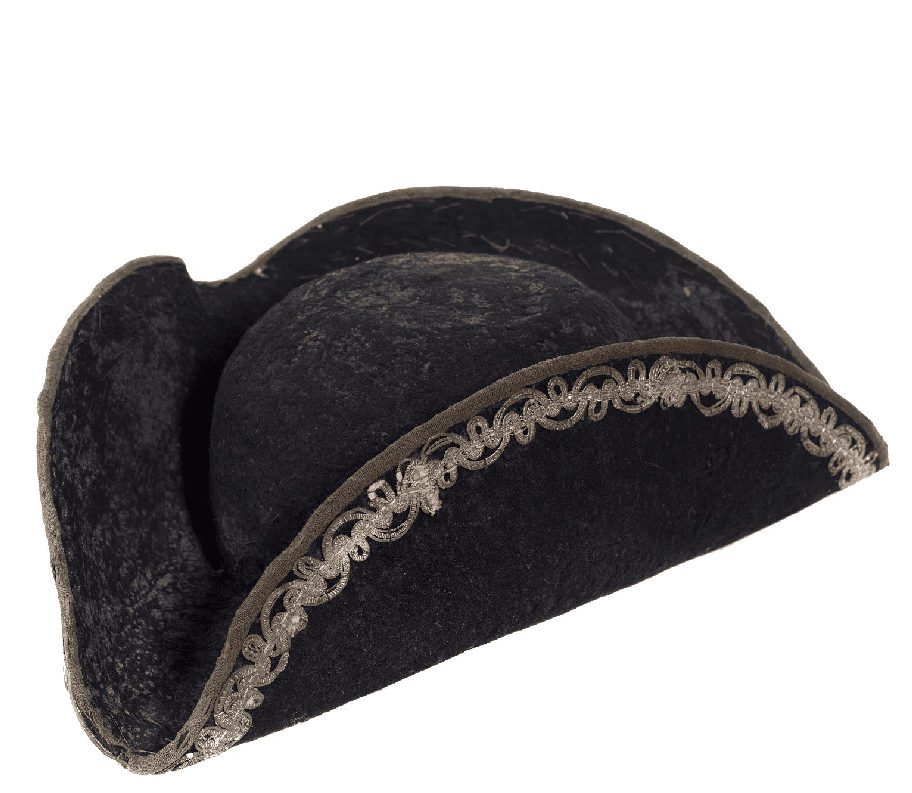 Cappello nero tricorno