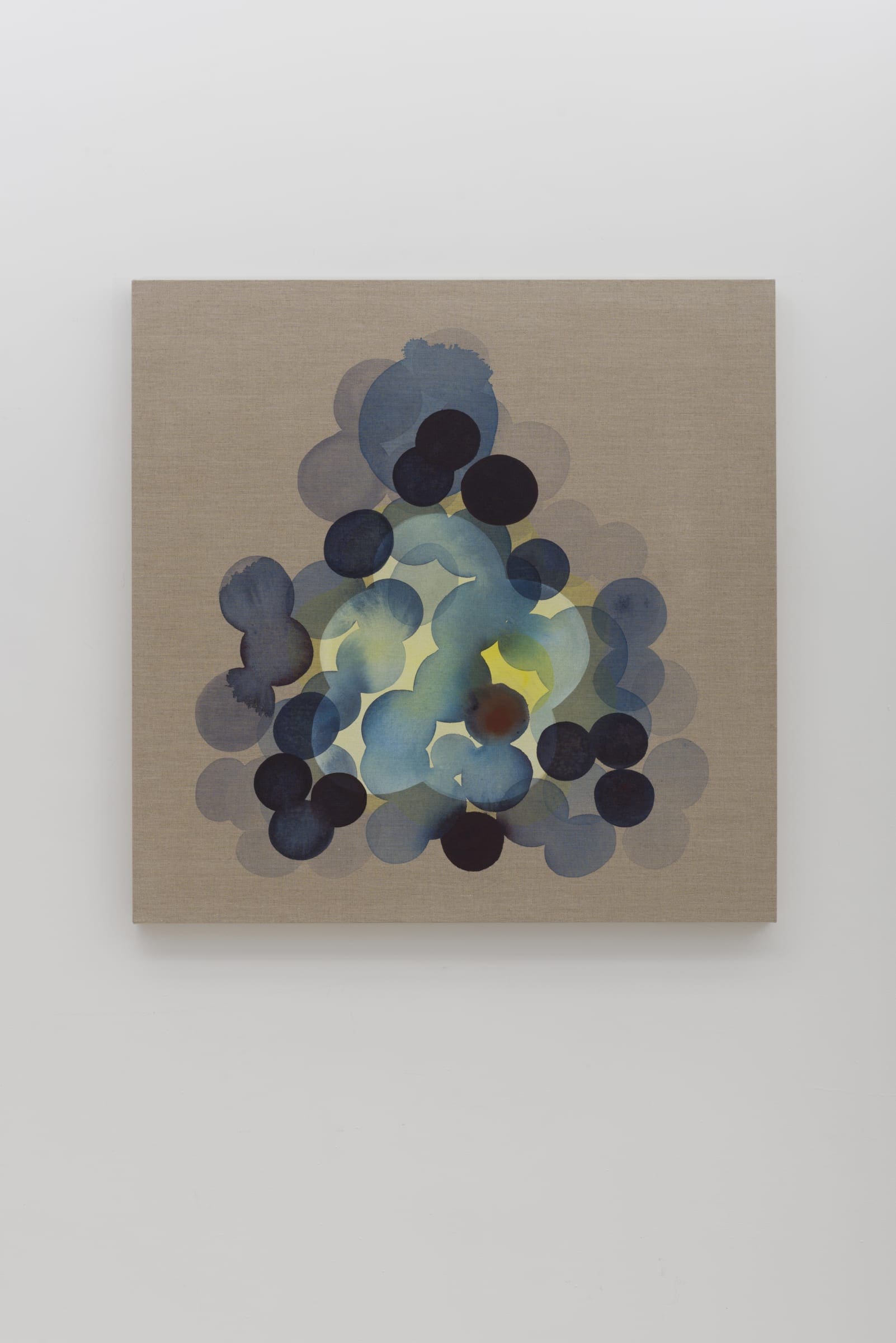 Sarah Kogan Revolution, 2021 Acrylic on unprimed linen 90 x 90 cm | 35 3/8 x 35 3/8 in (SK 68)