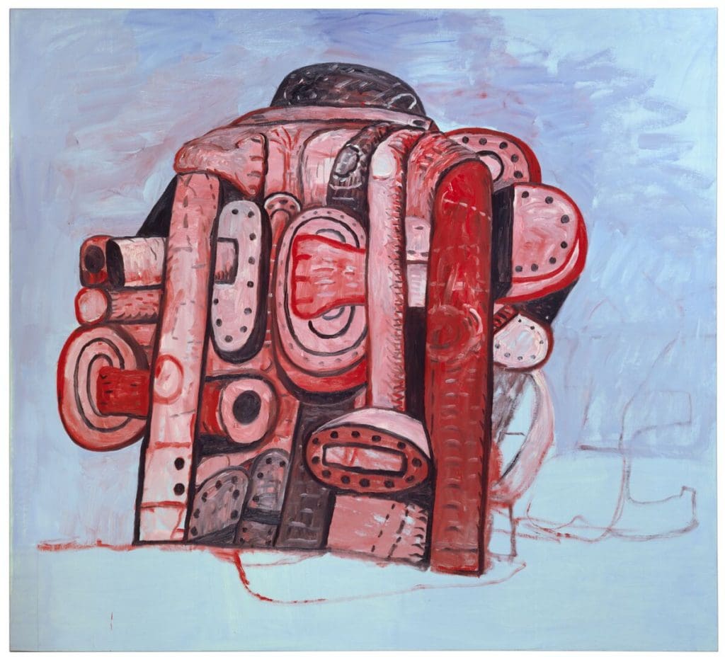 Back View II Philip Guston 1978 Oil on canvas 185.4 x 205.7 cm / 73 x 81 in © The Estate of Philip Guston and Hauser & Wirth Private Collection