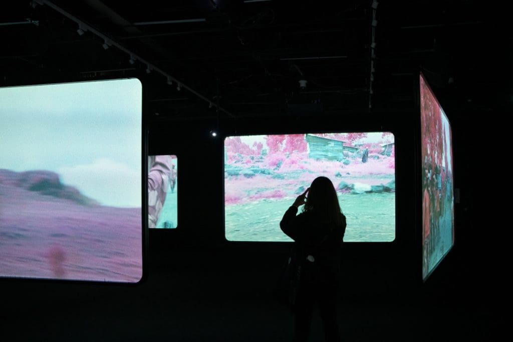 MOSSE Enclave video installation view 2