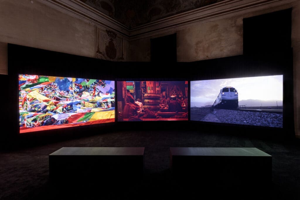 Darren Almond, In The Between, 2006, installation view at Uncombed, Unforeseen, Unconstrained, Conservatorio di Musica Benedetto Marcello, 2022. Photo: Francesco Allegretto