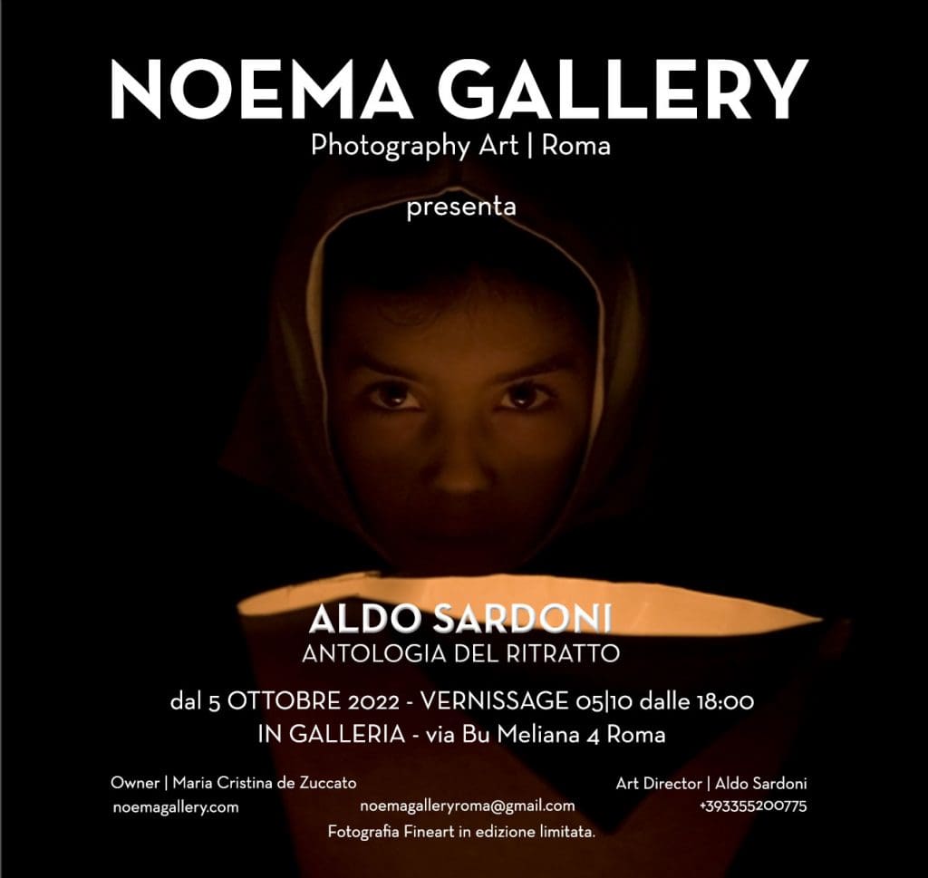 Antologia del Ritratto di Aldo Sardoni in mostra alla Noema Gallery
