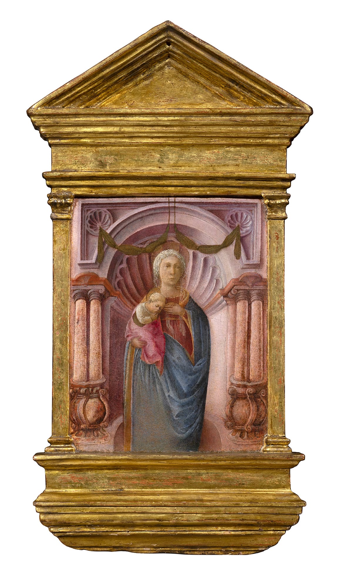 Filippo Lippi: Madonna col Bambino, 1430-1433 tempera su tavola di pioppo, cm 29 x 22,5
