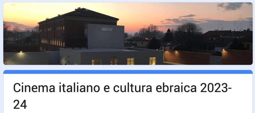 Il cinema italiano e la cultura ebraica - MEIS FERRARA - Scadenza 31 AGOSTO 2023 - RACCONTARE LA DIVERSITÀ SUL GRANDE SCHERMO