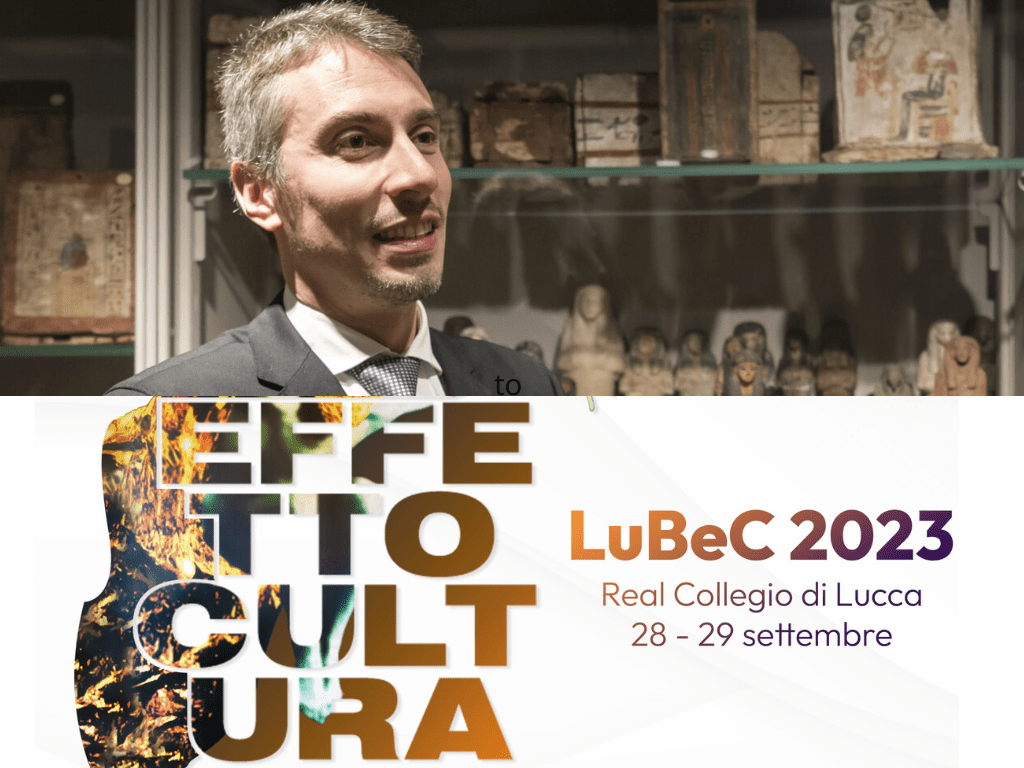 LuBeC 2023 (Lucca Beni Culturali) - Riconoscimento a Christian Greco, Direttore Museo Egizio di Torino, dopo Giovanni Battista Bazoli (2022)