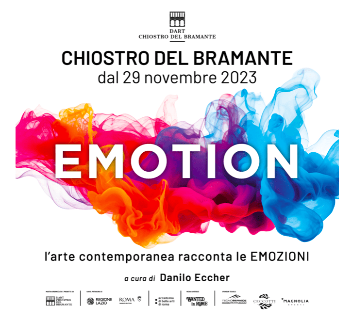 Il Chiostro del Bramante a Roma propone la mostra EMOTION. L’arte contemporanea racconta le Emozioni, a cura di Danilo Eccher