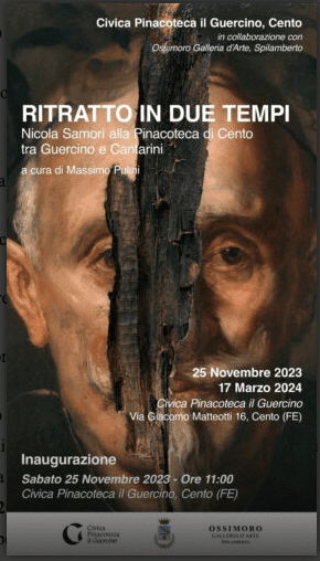 La Civica Pinacoteca Il Guercino presenta la mostra Ritratto in due tempi. Nicola Samorì alla Pinacoteca di Cento tra Guercino e Cantarini