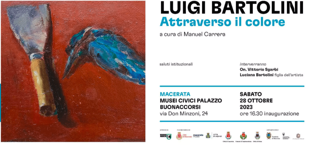 I Musei Civici Palazzo Buonaccorsi di Macerata ospitano la mostra LUIGI BARTOLINI. Attraverso il colore, fino al 7 aprile
