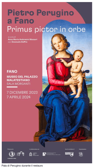 Alla Pinacoteca Palazzo Malatestiano di Pesaro la mostra PIETRO PERUGINO a Fano Primus pictor in orbe, fino al 7 aprile