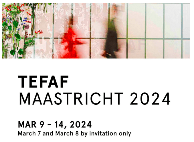 Al Maastricht Exhibition & Conference Centre/MECC si svolgerà la fiera TEFAF MAASTRICHT 2024, dal 9 al 14 marzo 2024