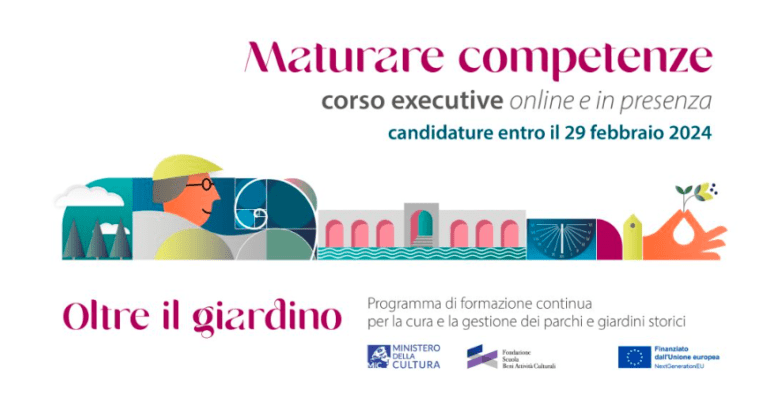 MATURARE COMPETENZE OLTRE IL GIARDINO (Bando per Corso executive online e in presenza)