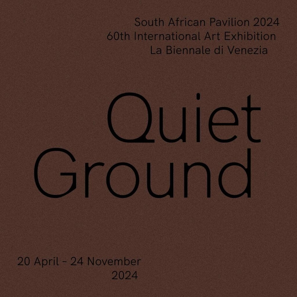 Padiglione Sudafrica Biennale: Quiet Ground. Il trentesimo anniversario della democrazia e della piena libertà del popolo nero in Sudafrica