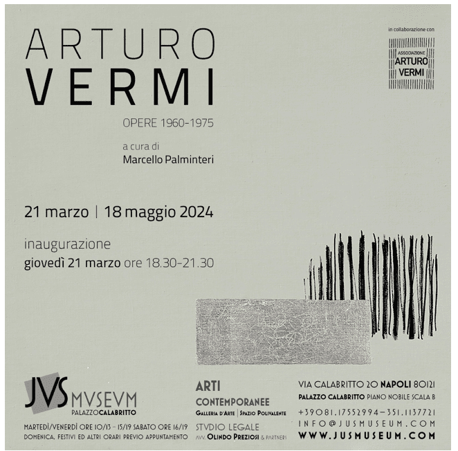 ARTURO VERMI. Opere 1960 – 1975