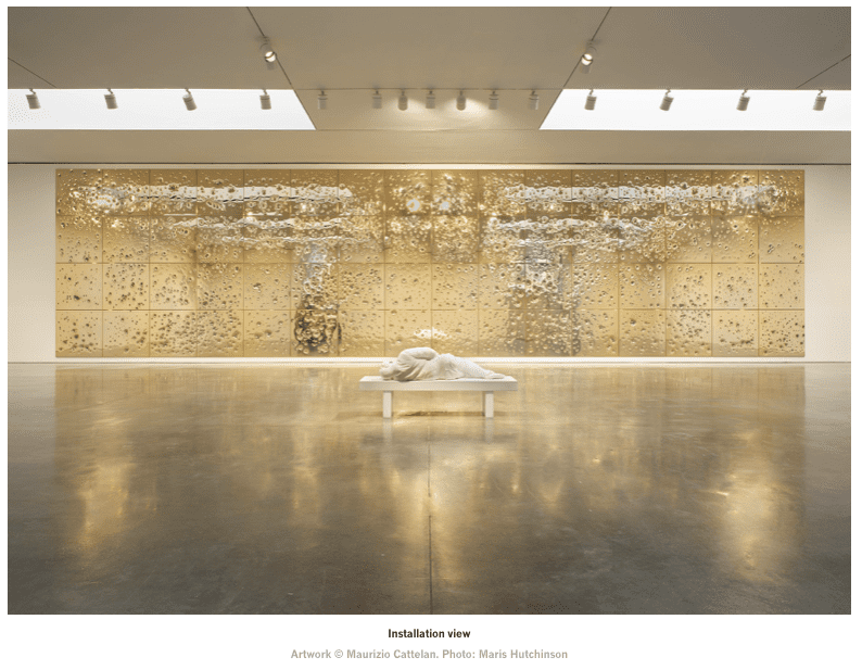 Gagosian Gallery presenta nella sede di New York la mostra MAURIZIO CATTELAN. Sunday, aperta fino al 15 giugno